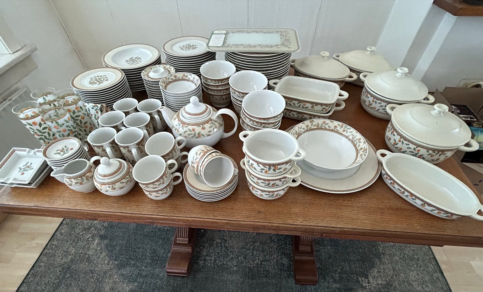 Uitgebreid servies van Koffietijd, Huis en Inrichting, Keuken | Servies, Ophalen, Overige merken, Keramiek, Vintage