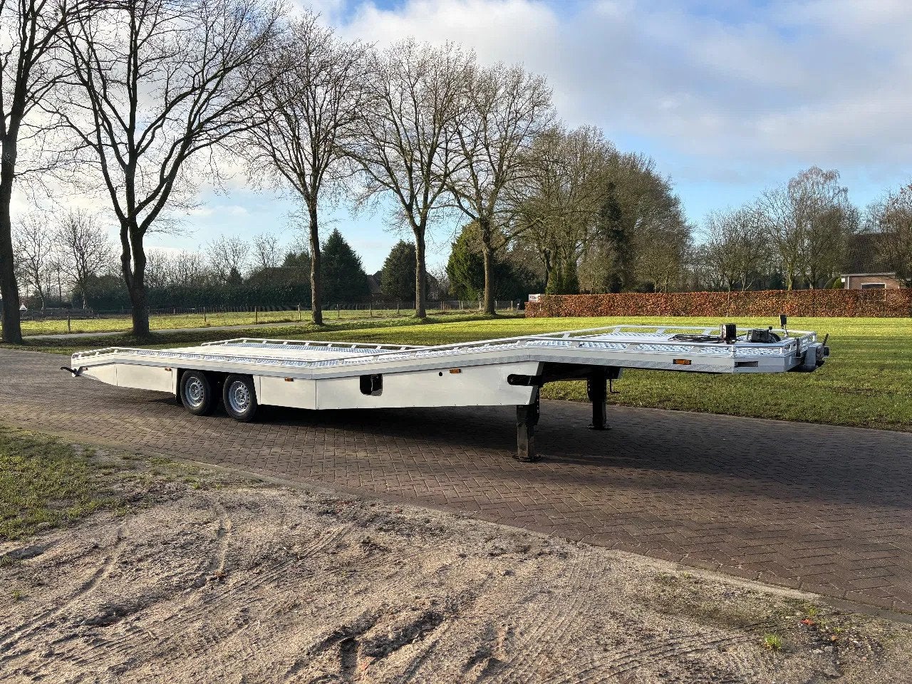Tijhof Be oplegger autotransporter 5 ton (2019) (bj 2019), Auto's, Overige brandstoffen, Bedrijf, Zilver of Grijs, Aanhangers en Opleggers