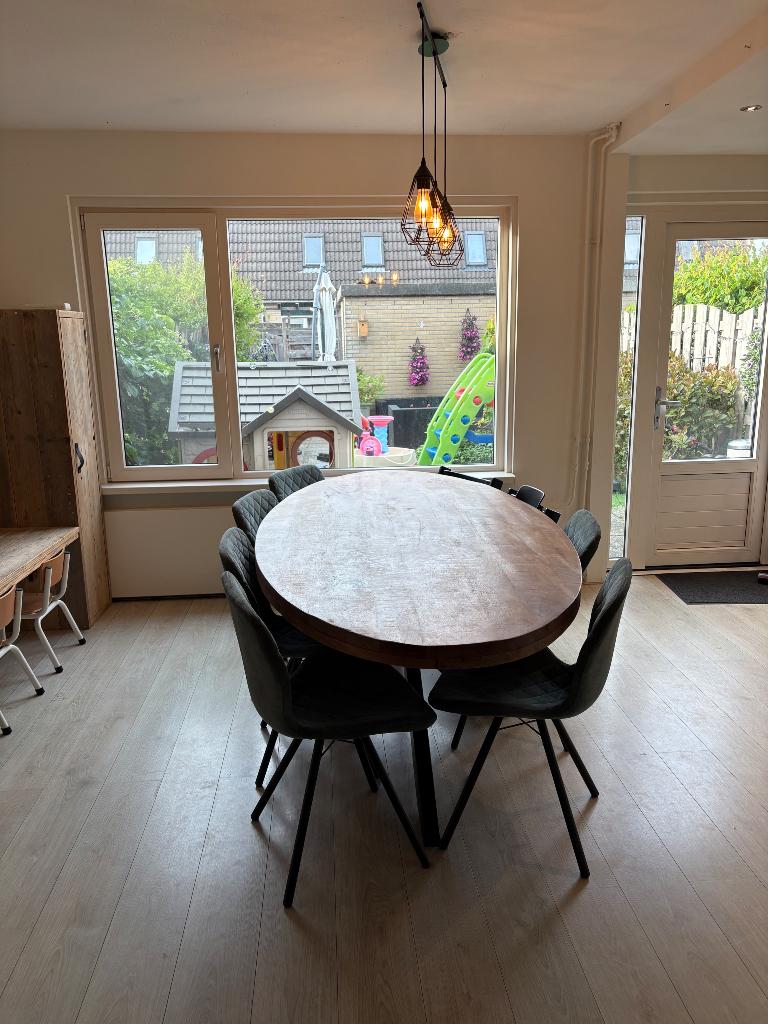 Industriële tafel, Ophalen, Gebruikt, 100 tot 150 cm, 200 cm of meer