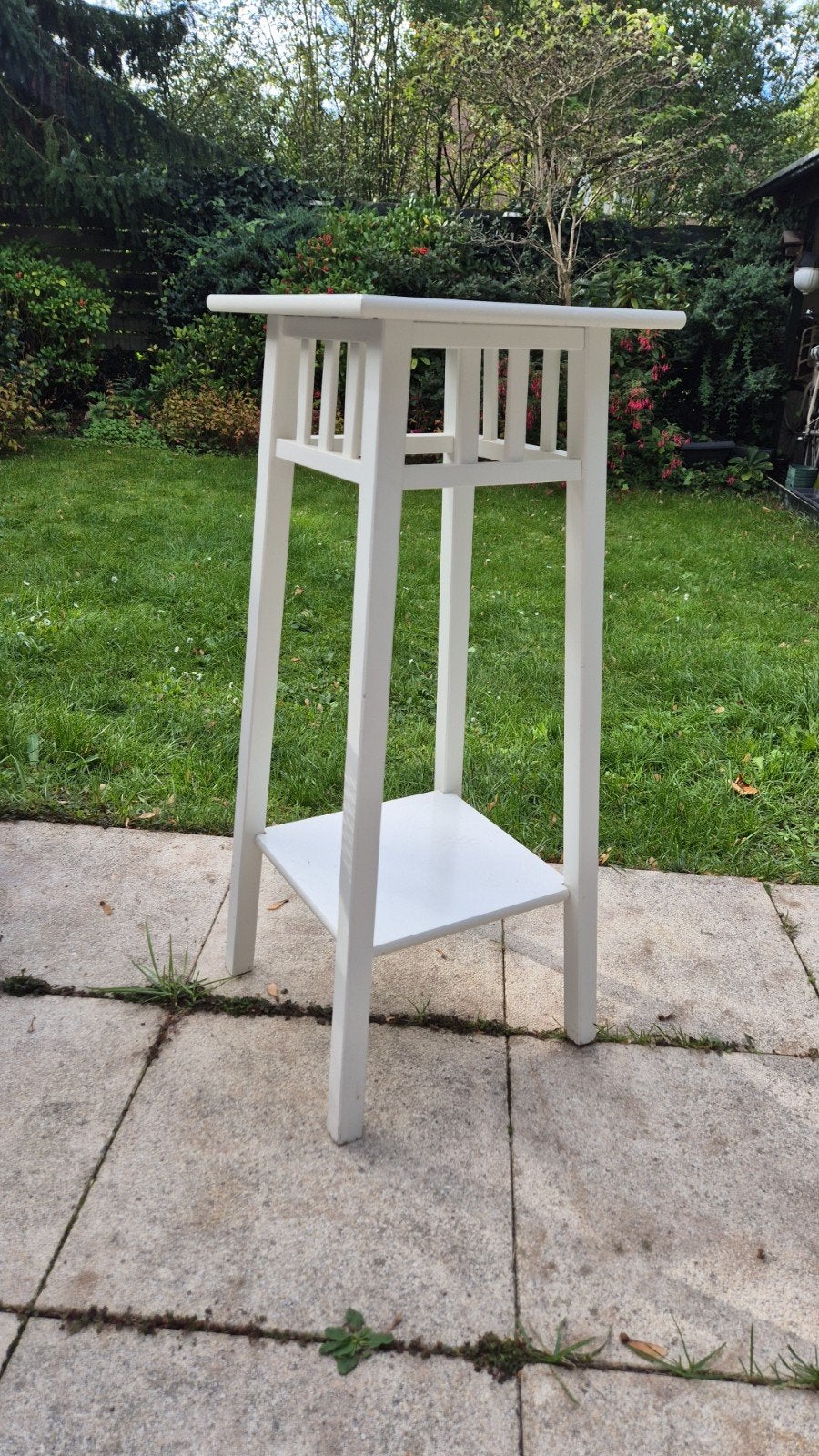 Witte plantentafel/bijzettafel van IKEA, Ophalen, Hout, Gebruikt, Modern