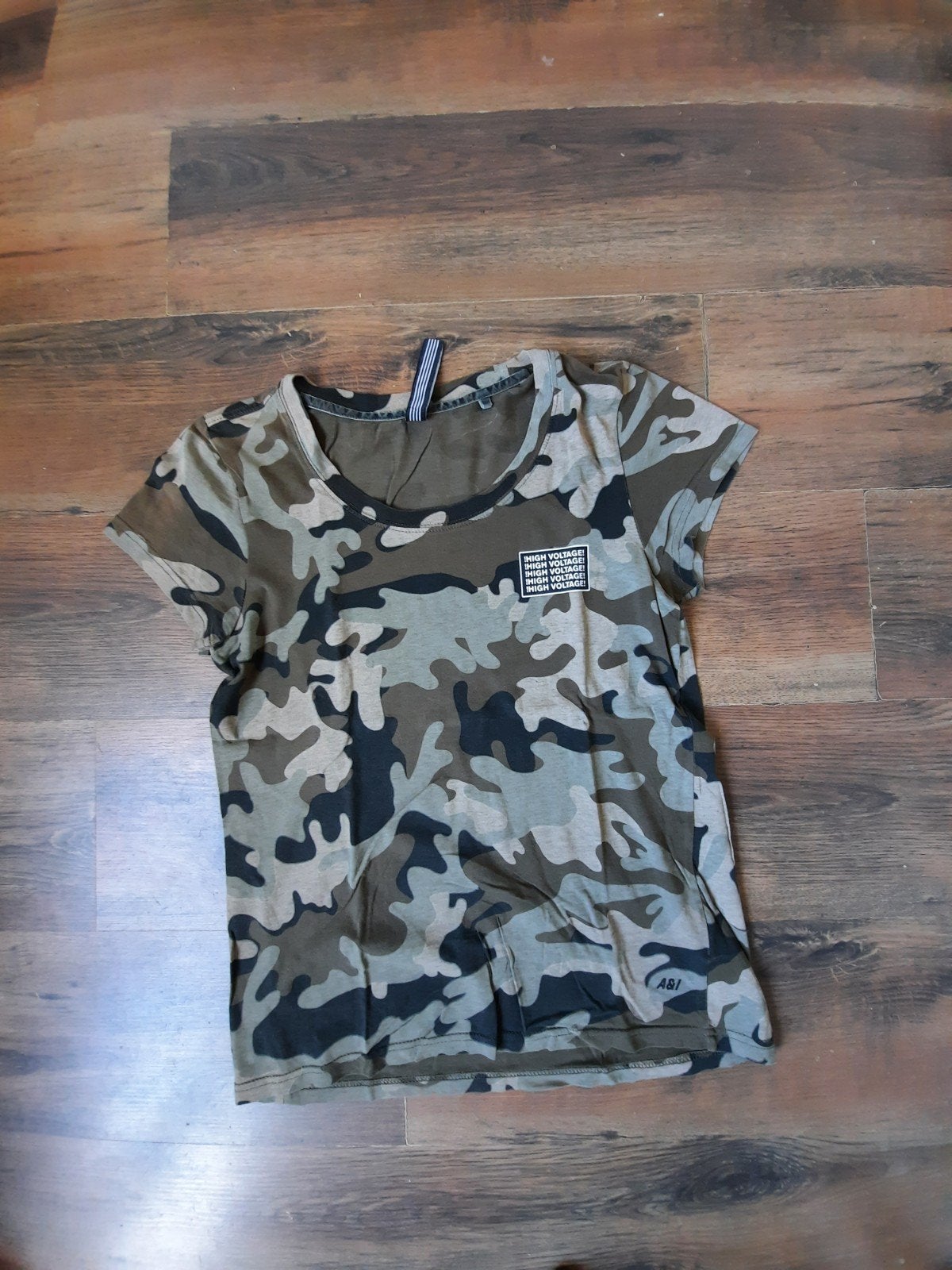 ZGAN camouflage T-shirt Amy & Ivy maat S, Ophalen of Verzenden, Korte mouw, Maat 36 (S), Groen
