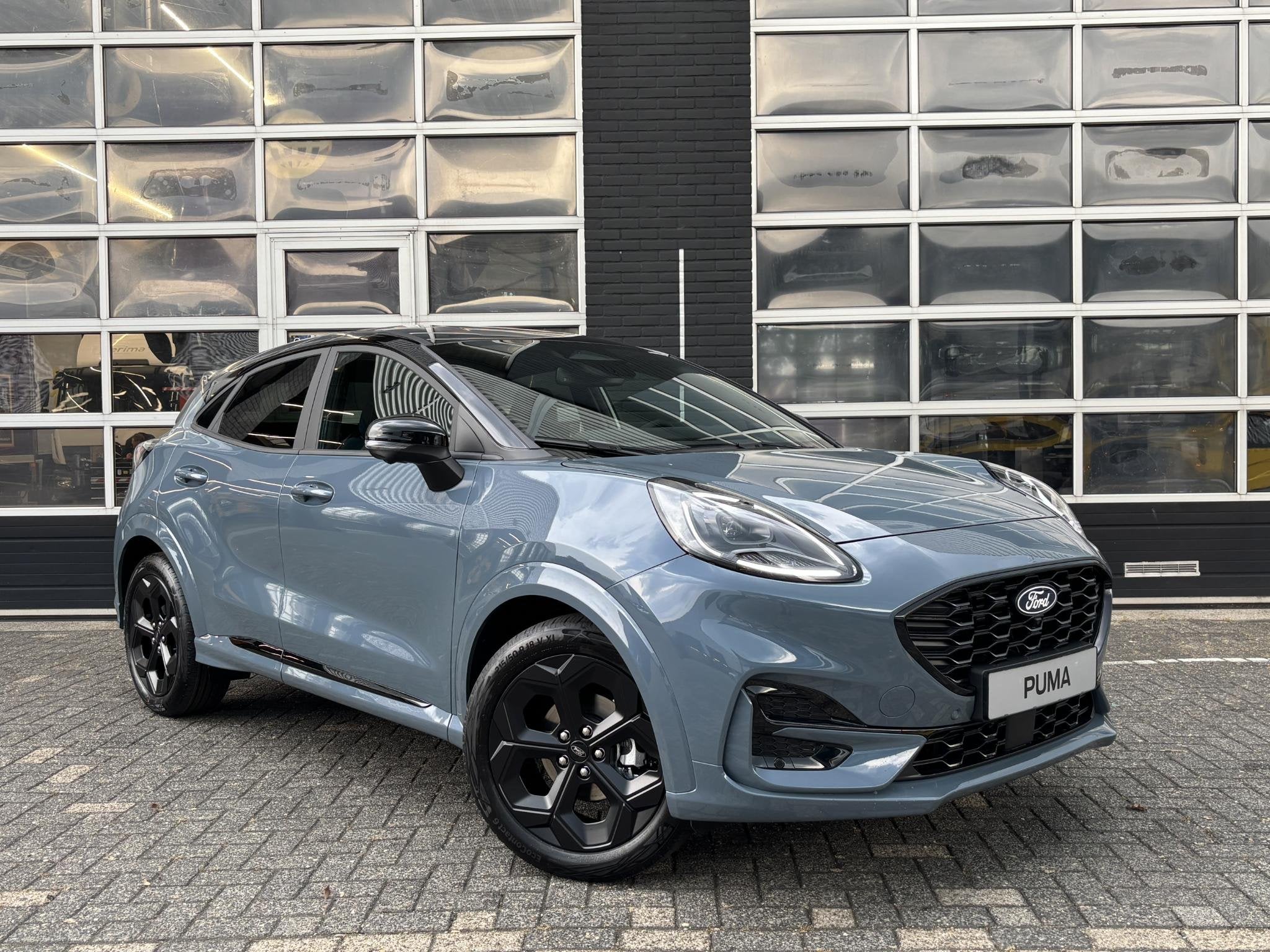 Ford Puma 1.0 EcoBoost Hybrid BlueCruise Edition Autopilot |, Auto's, Ford, Puma, Euro 6, Blauw, Leder en Stof