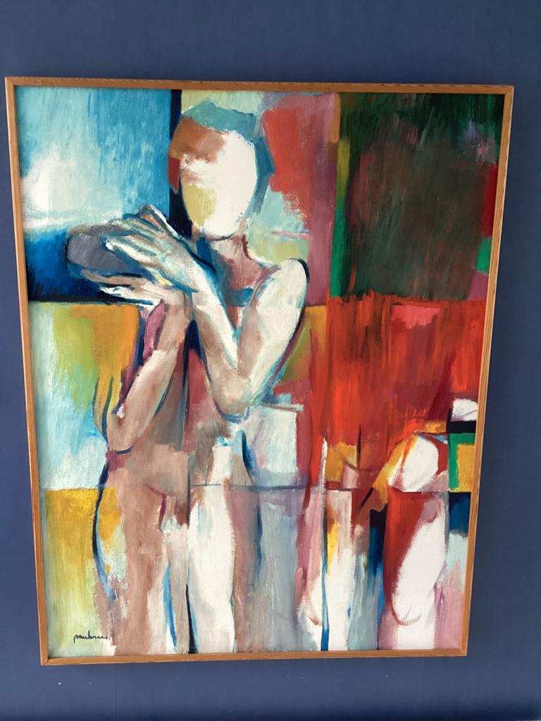 Schilderij van Paul Maas - Gaza Jongen met steen, Antiek en Kunst, Ophalen