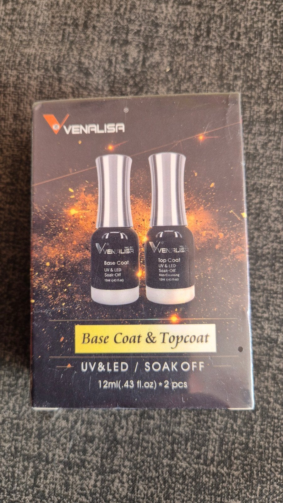 Venalisa Base & Top Coat Set voor UV & LED Nagellak 12ml, Ophalen of Verzenden, Nieuw, Handen en Nagels, Toebehoren