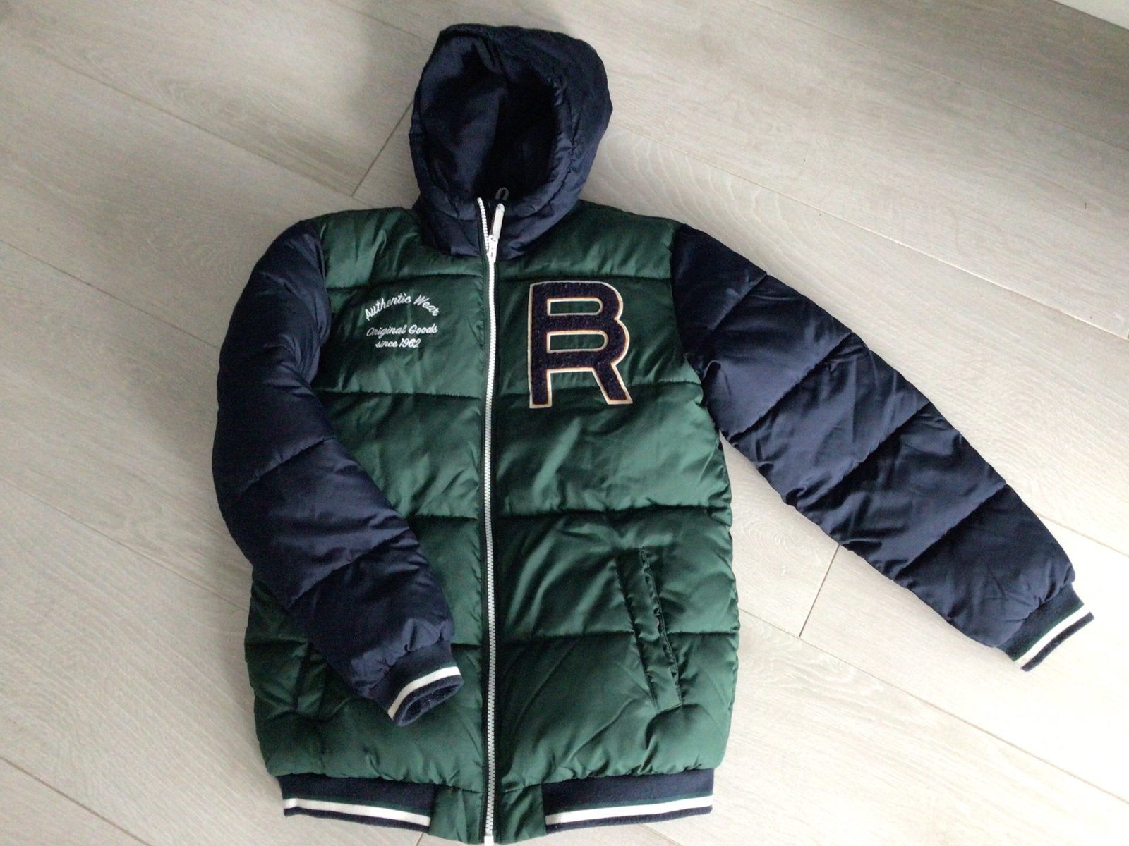 Stoere Blue Ridge Denim winterjas maat 158-164, Ophalen, Gebruikt, Jongen, Jas