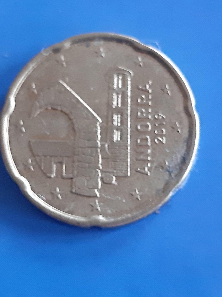 2019 Andorra 20 cent, Verzenden, Overige landen, 20 cent, Losse munt