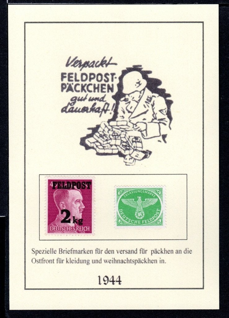 Duitse Rijk Feldpost voor verzenden van Päckchen uit 1944, Verzenden, Duitse Keizerrijk, Postfris