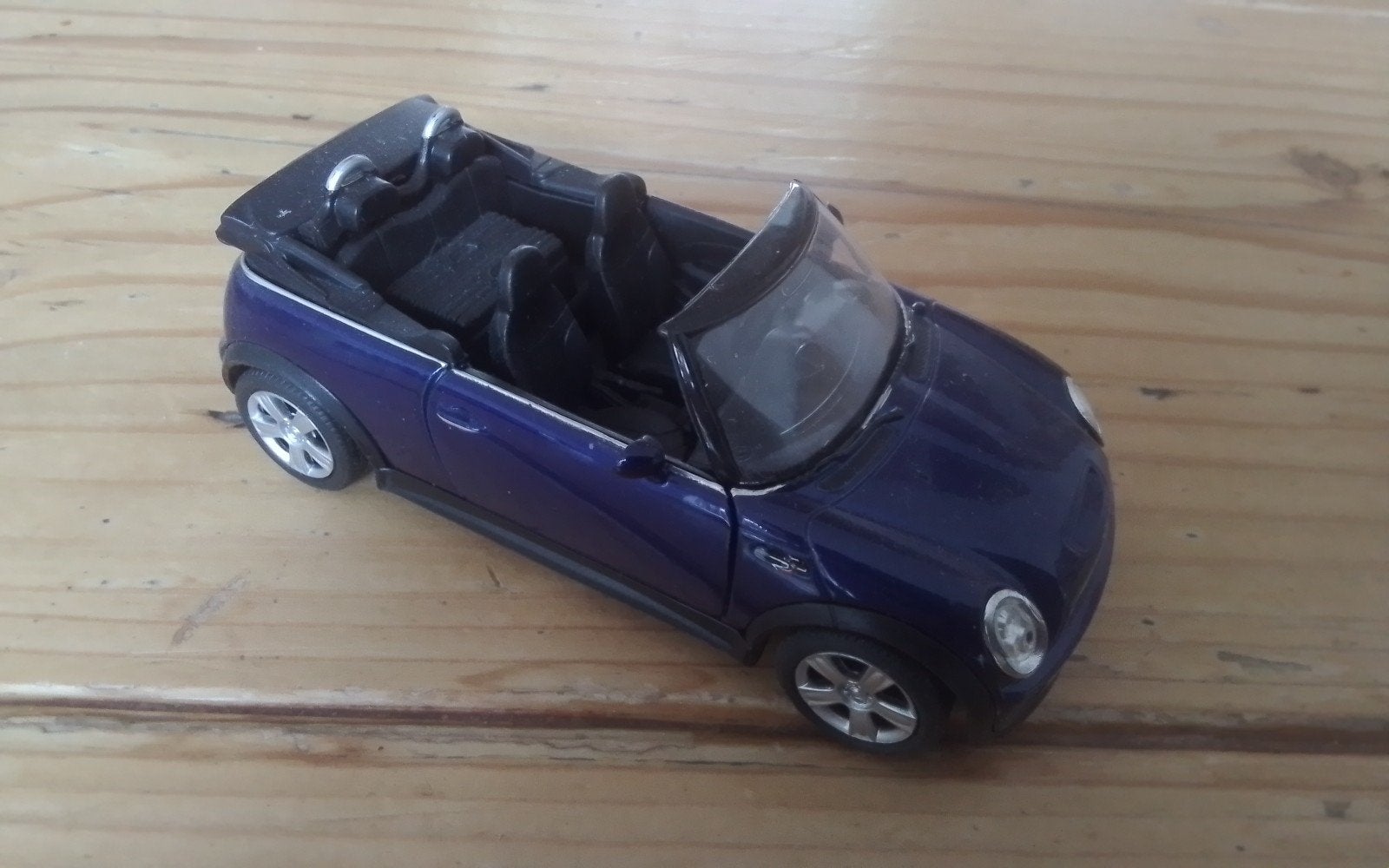 Welly Mini Cooper Cabriolet modelauto paars, Ophalen of Verzenden, Nieuw, Auto, Overige merken