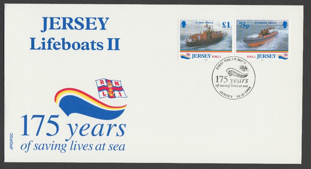 Jersey - Michelnr 871-872 - 175 jaar reddingsbrigade, Verzenden, Postfris