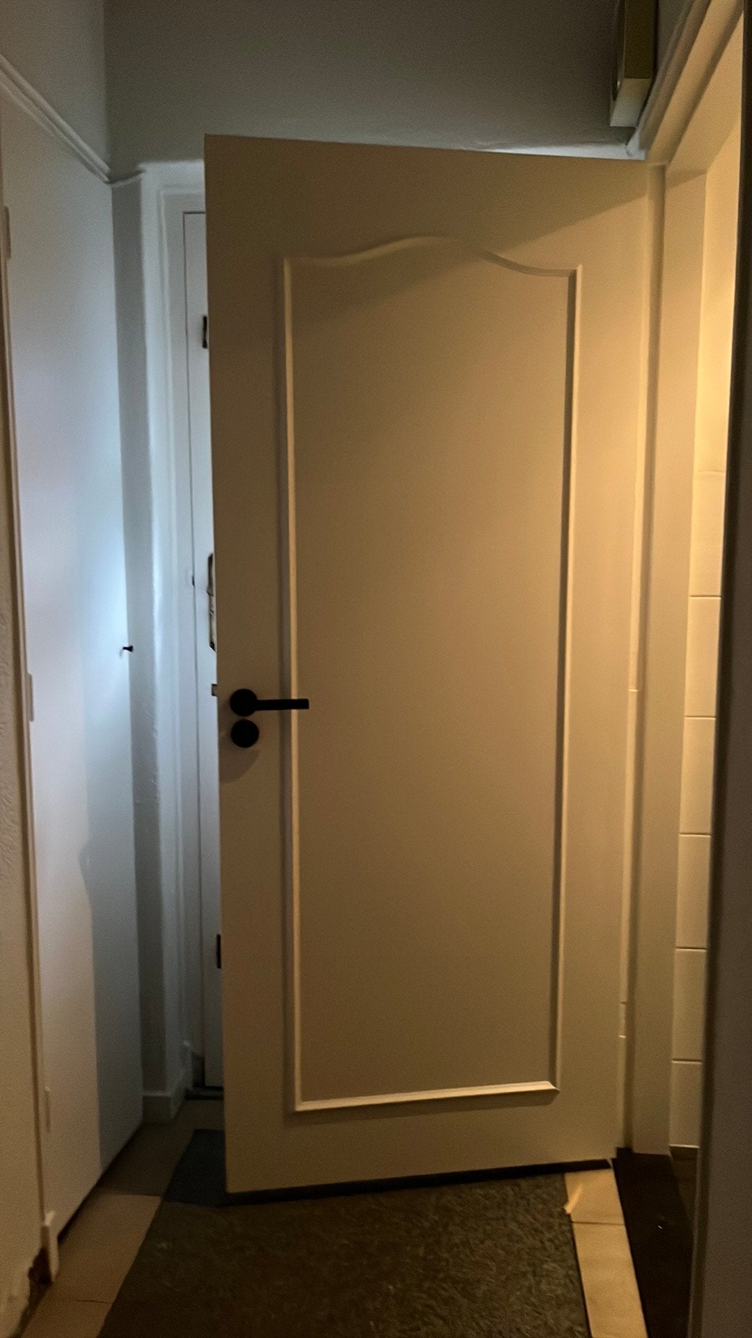 Board deur met slot, Ophalen, Gebruikt, Binnendeur, 200 tot 215 cm