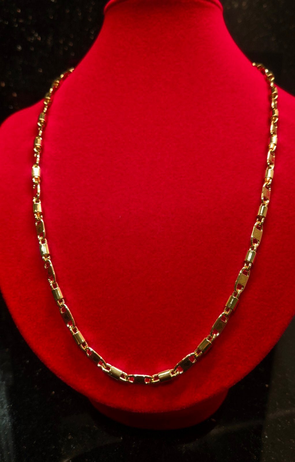 Prachtige top kwaliteit 18karaat verguld goud 60cm ketting, Ophalen, Nieuw, Goud, Goud