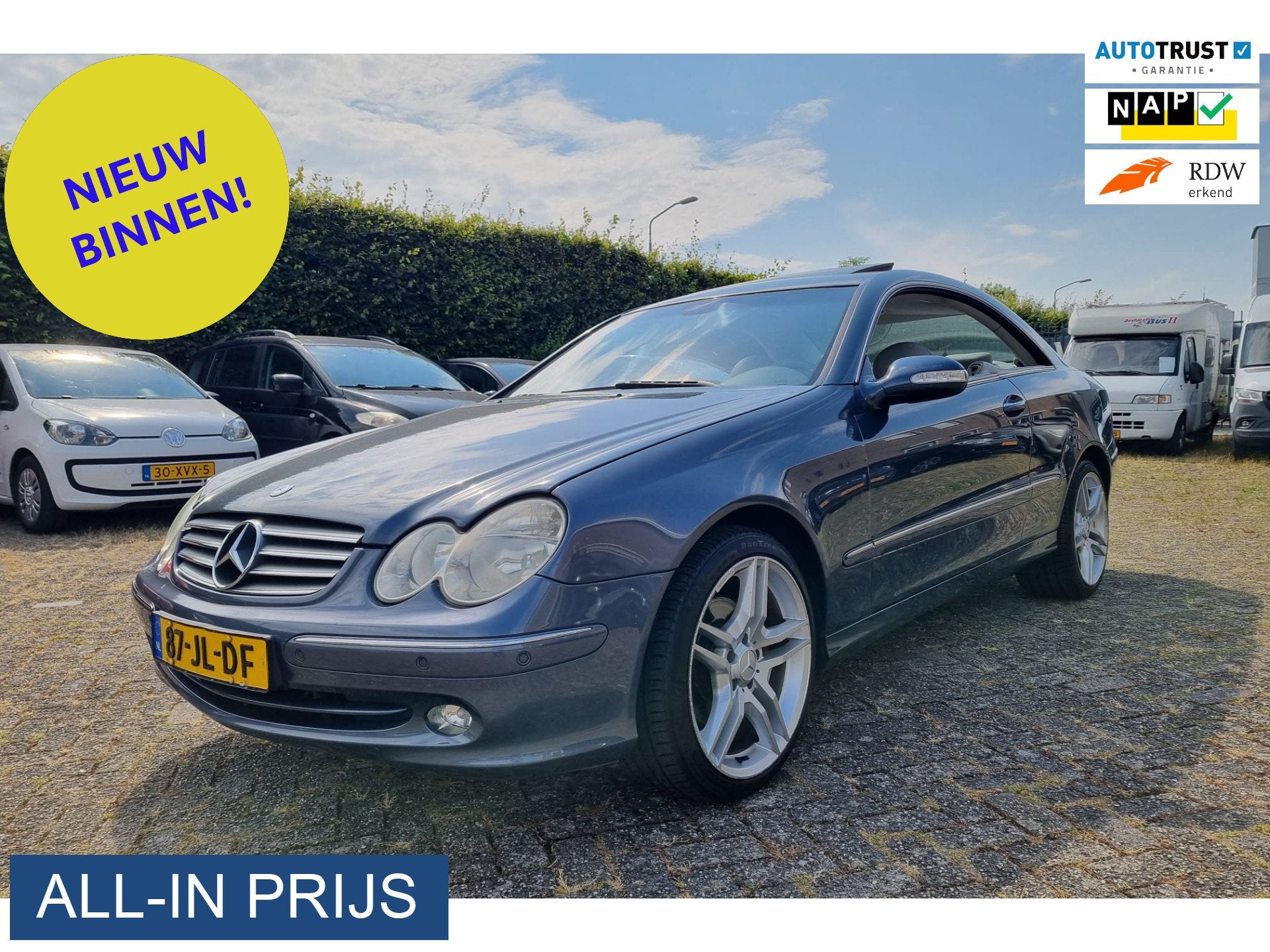 Mercedes-Benz CLK-Klasse Coupé 240 Elegance ✅APK MEI 2027, Automaat, Achterwielaandrijving, Gebruikt, 2597 cc