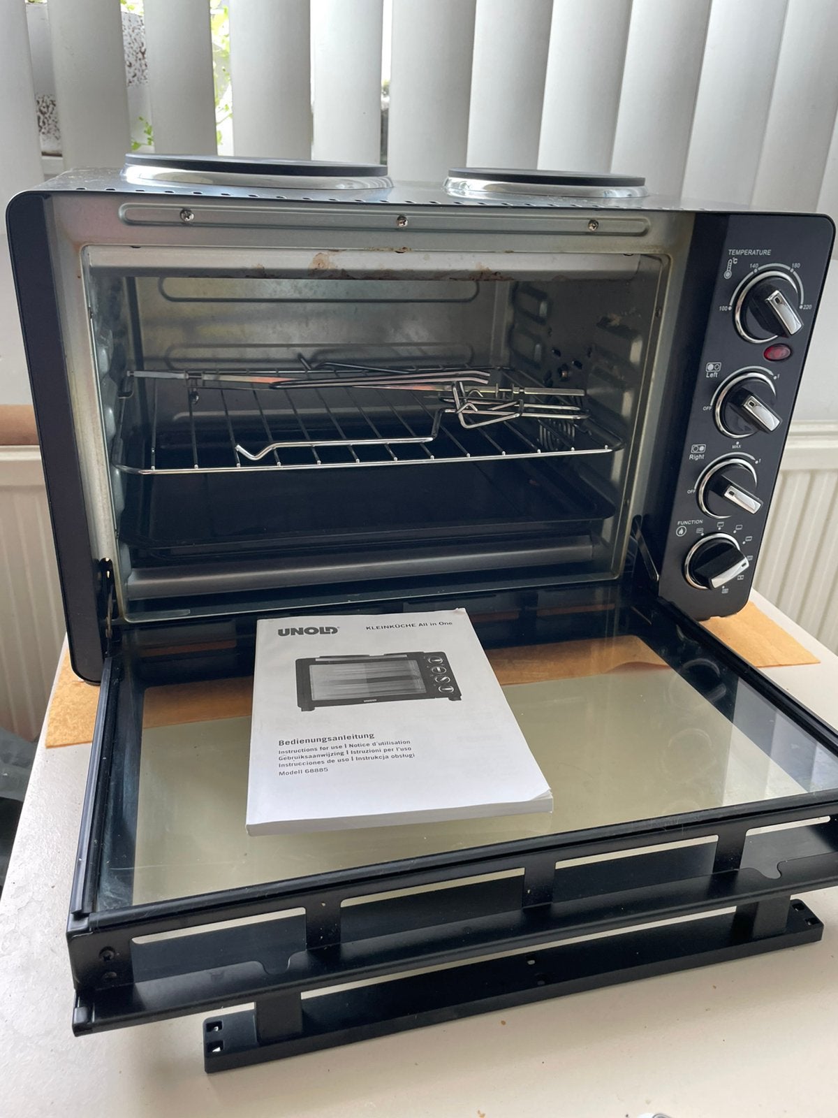 Vooe studenten woning All in One Mini-oven met kookplaten, Minder dan 45 cm, Ophalen of Verzenden, Mini-oven, Gebruikt