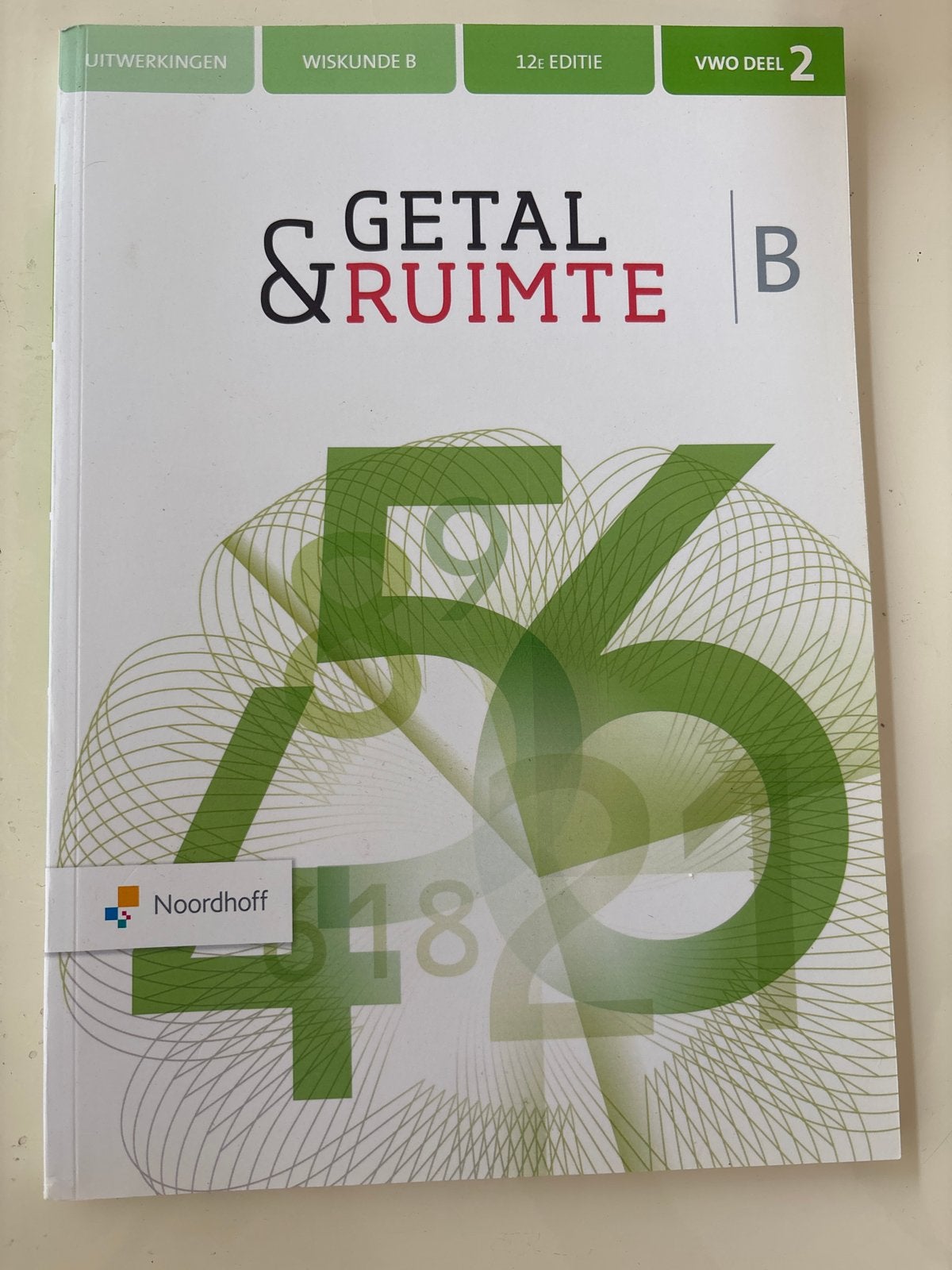 Getal & Ruimte Wiskunde B VWO Deel 2 Uitwerkingen 12e editie, Boeken, Ophalen of Verzenden, Zo goed als nieuw, VWO, Wiskunde B