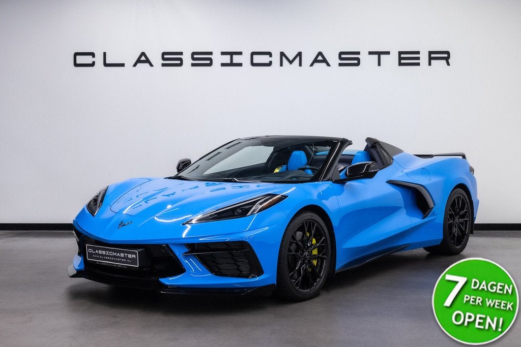 Chevrolet Corvette C8 3LT Convertible Z51 Performance Packag, Auto's, Chevrolet, Automaat, Gebruikt, Cabriolet, Blauw