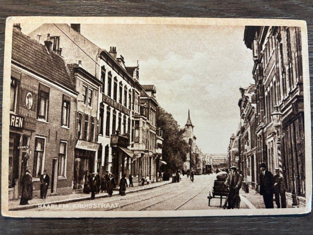 Ansichtkaart Haarlem - Kruisstraat, Ophalen of Verzenden, 1920 tot 1940, Ongelopen, Noord-Holland