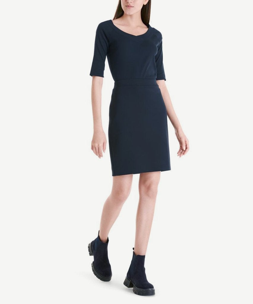 MARCCAIN ZWARTE (stretch) rok mt 36, Zwart, Ophalen of Verzenden, Zo goed als nieuw, Maat 36 (S)