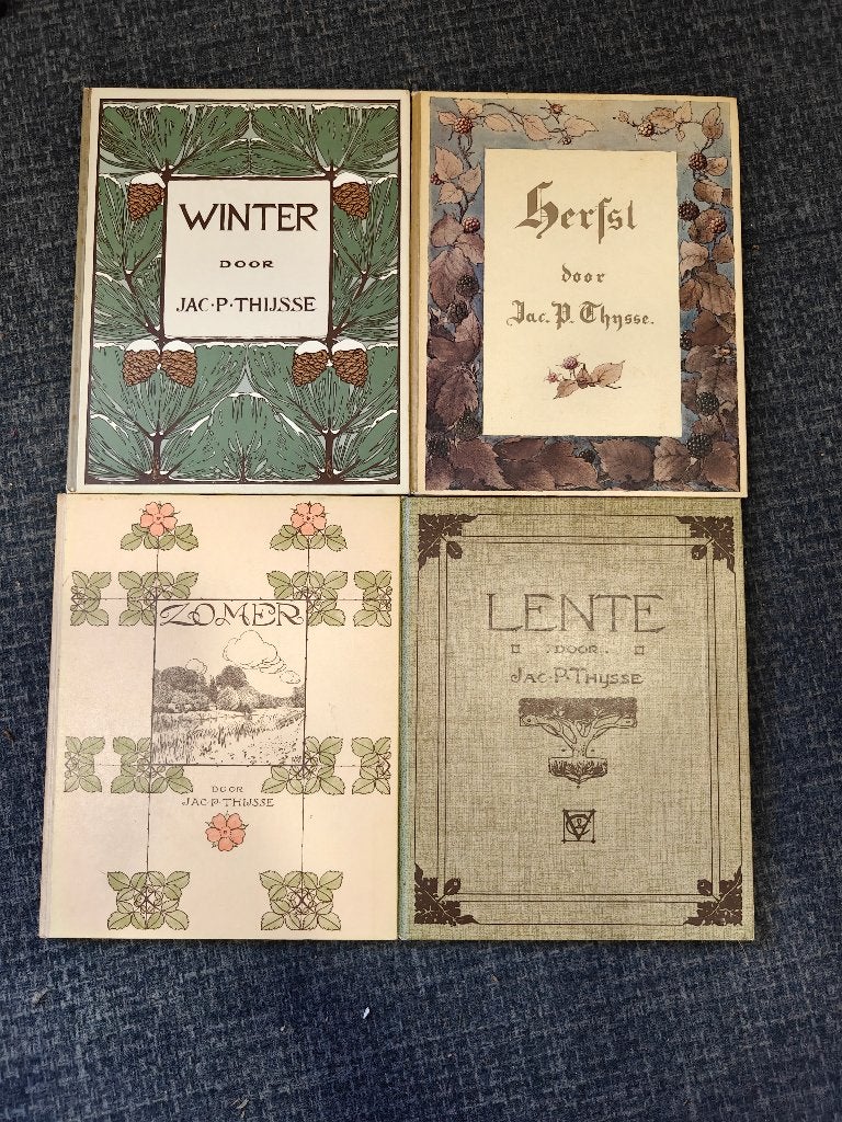 Nr. 601 Jac.P. Thijsse, Lente, Zomer, Herfst, Winter Albums, Ophalen of Verzenden, Gelezen, Thijsse, Jac. P., Plaatjesalbum