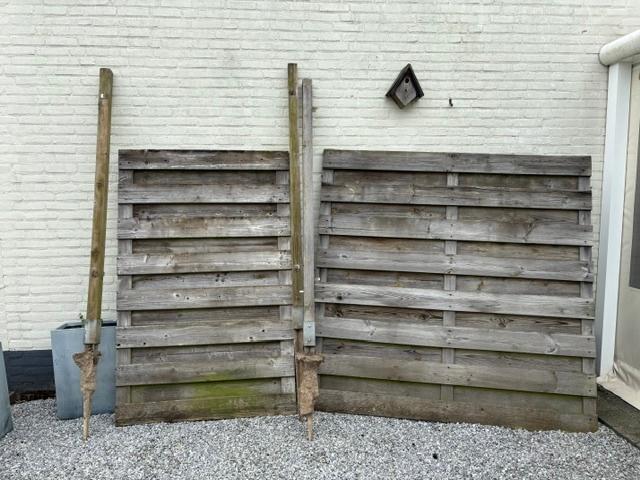 Houten Schutting, Tuin en Terras, Schuttingen, Ophalen, Minder dan 3 meter, Hout, 1 tot 2 meter