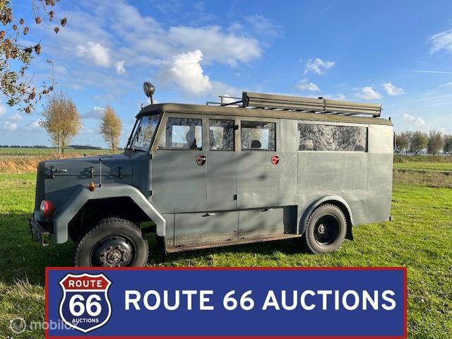 Magirus-Deutz 85 D 11 AWD Bus | 1967 | Route 66 Auctions, Auto's, Oldtimers, Overige merken, Overige carrosserieën, Zwart, Bedrijf