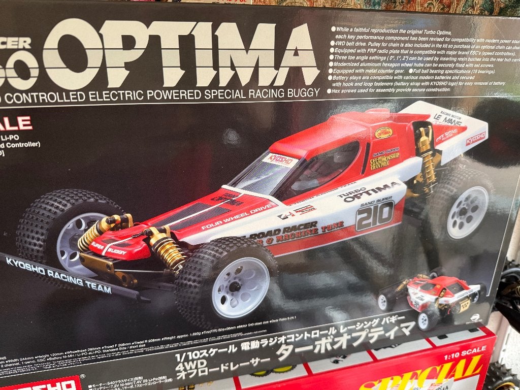 Nieuwe Kyosho turbo optima, Hobby en Vrije tijd, Modelbouw | Radiografisch | Auto's, Auto offroad, Nieuw, Schaal 1:10, Ophalen
