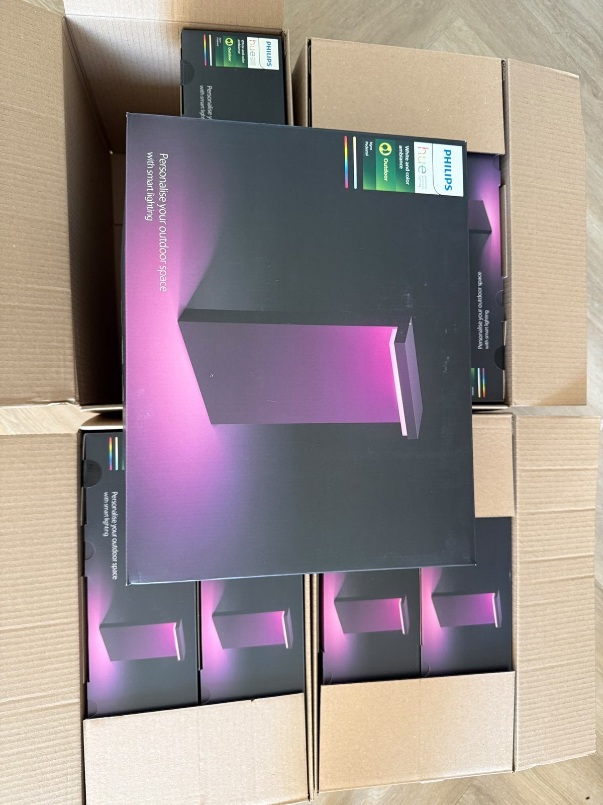 8 nieuwe Philips Hue Nyro buitenlampen, Ophalen of Verzenden, Zo goed als nieuw, Netvoeding, Minder dan 50 watt