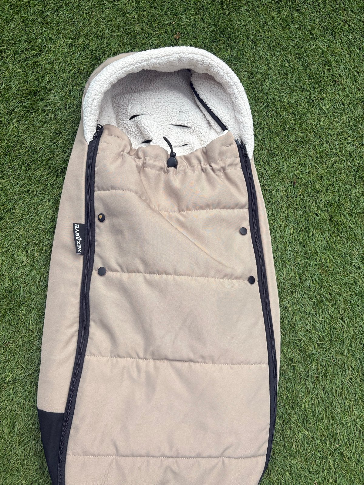 Babyzen Yoyo voetenzak - Beige - In zeer goede staat, Ophalen of Verzenden, Zo goed als nieuw, Kinderwagen, Overige merken