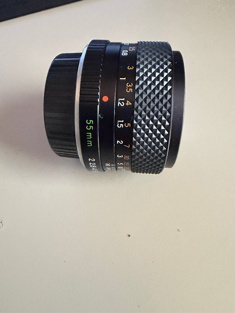 Yashica DSB 55mm 1:2 lens en Sun Auto Zoom 70-140mm lens, Ophalen of Verzenden, Gebruikt, Spiegelreflex, Overige Merken