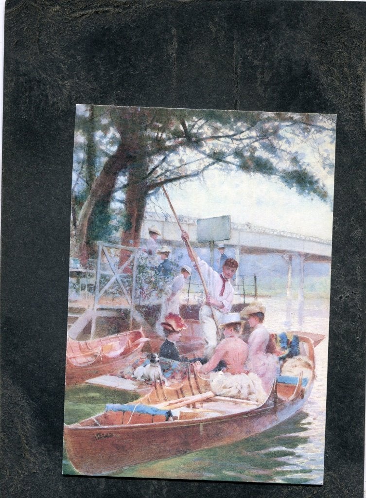 Ansicht Hector Caffieri - Cookham, The Boating Party, Verzamelen, Ansichtkaarten | Themakaarten, Verzenden, 1980 tot heden, Ongelopen