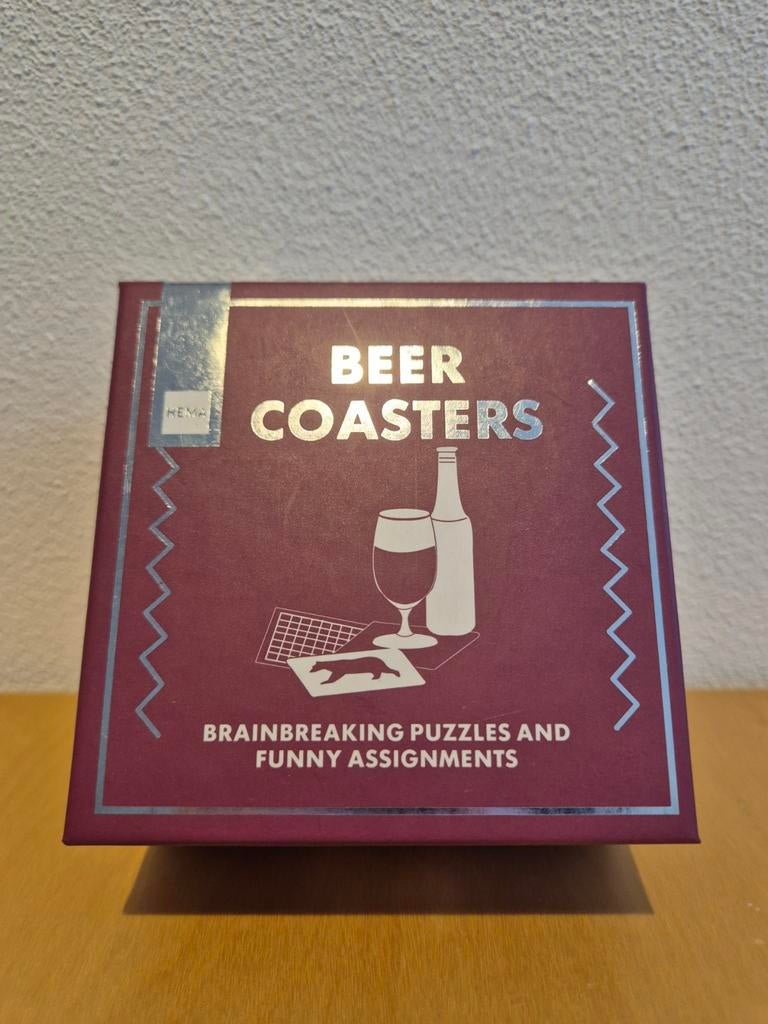 Hema Beer Coasters: Puzzels & Grappige Opdrachten, Hobby en Vrije tijd, Denksport en Puzzels, Ophalen of Verzenden, Nieuw, Overige typen