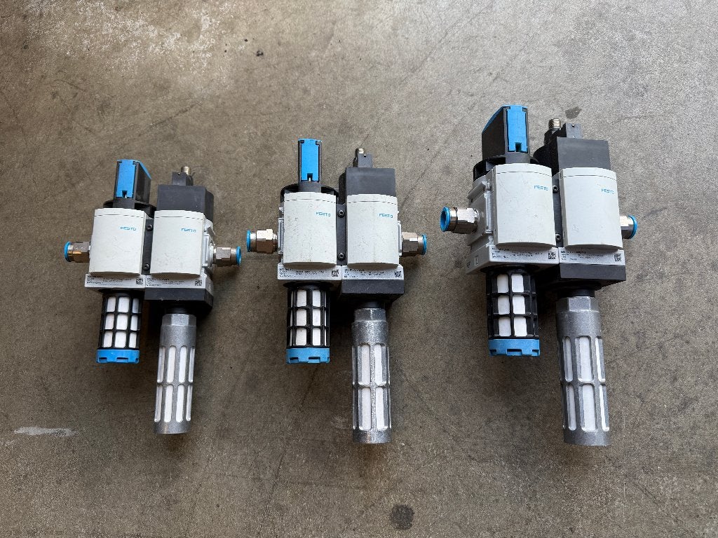 Festo luchtverzorgingsunit MS6 handkraan en elektrische klep, Ophalen of Verzenden, Gebruikt, 800 liter/min of meer, 6 tot 10 bar