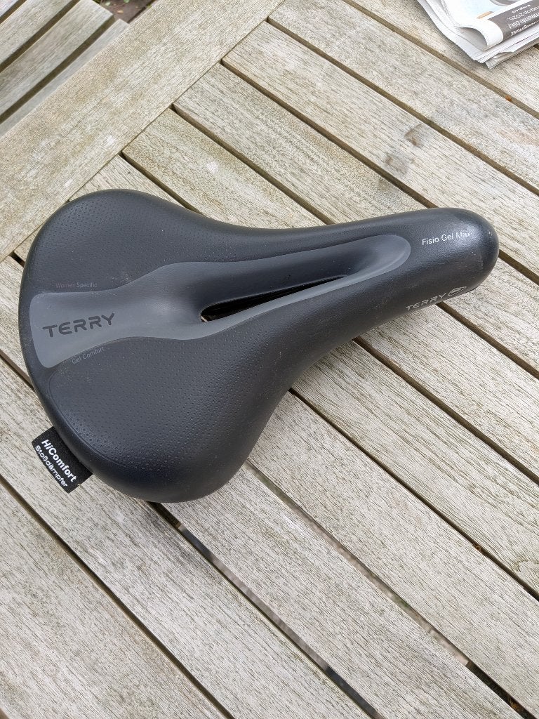 Fiets dameszadel Terry HiComfort te koop, Ophalen, Elektrische fiets, Terry, Kunststof