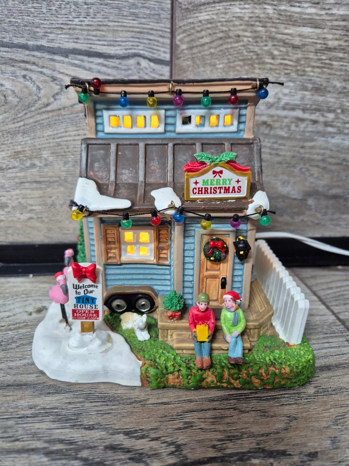 Lemax tiny house verlicht originele doos kerstdorp, Ophalen of Verzenden, Zo goed als nieuw