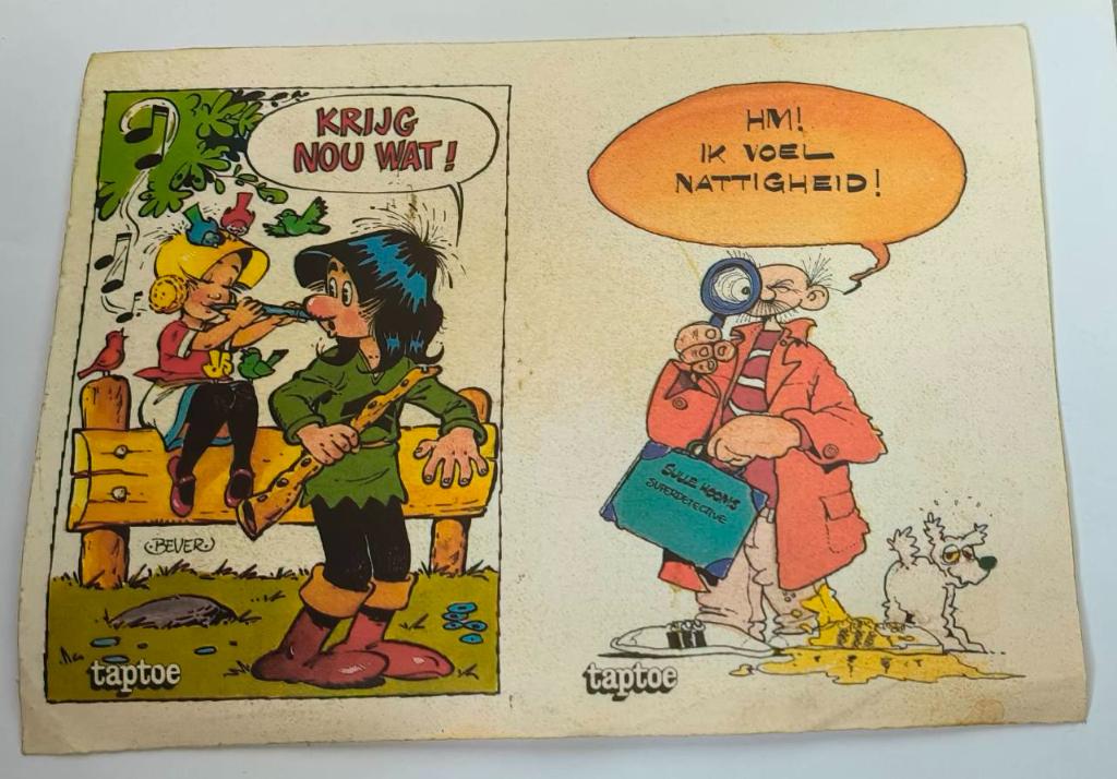 Sticker uit tijdschrift Taptoe, Ophalen of Verzenden, Zo goed als nieuw, Strip of Tekenfilm