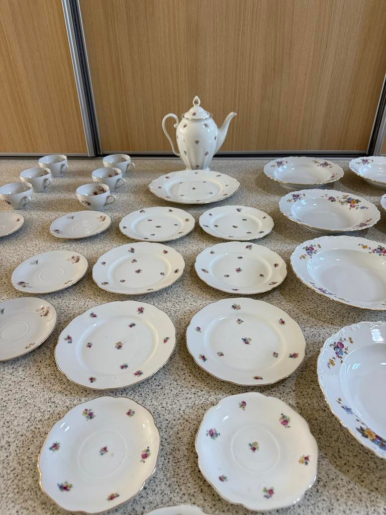 Antiek 1920 Servies Collectie Bavaria - Tsjechoslowakije, Antiek en Kunst, Antiek | Servies compleet, Ophalen of Verzenden