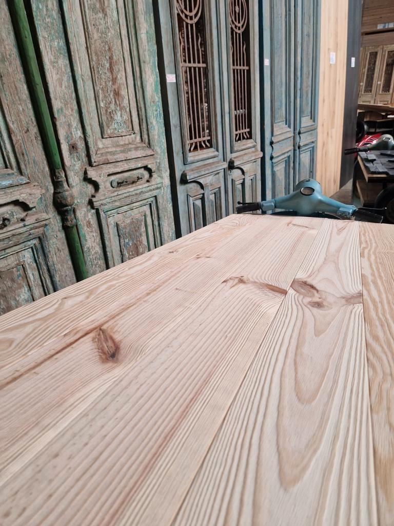 GRENEN PINE VLOER GEBORSTELD MASSIEVE HOUTEN VLOER !, Ophalen of Verzenden, Nieuw, 75 m² of meer, Parket
