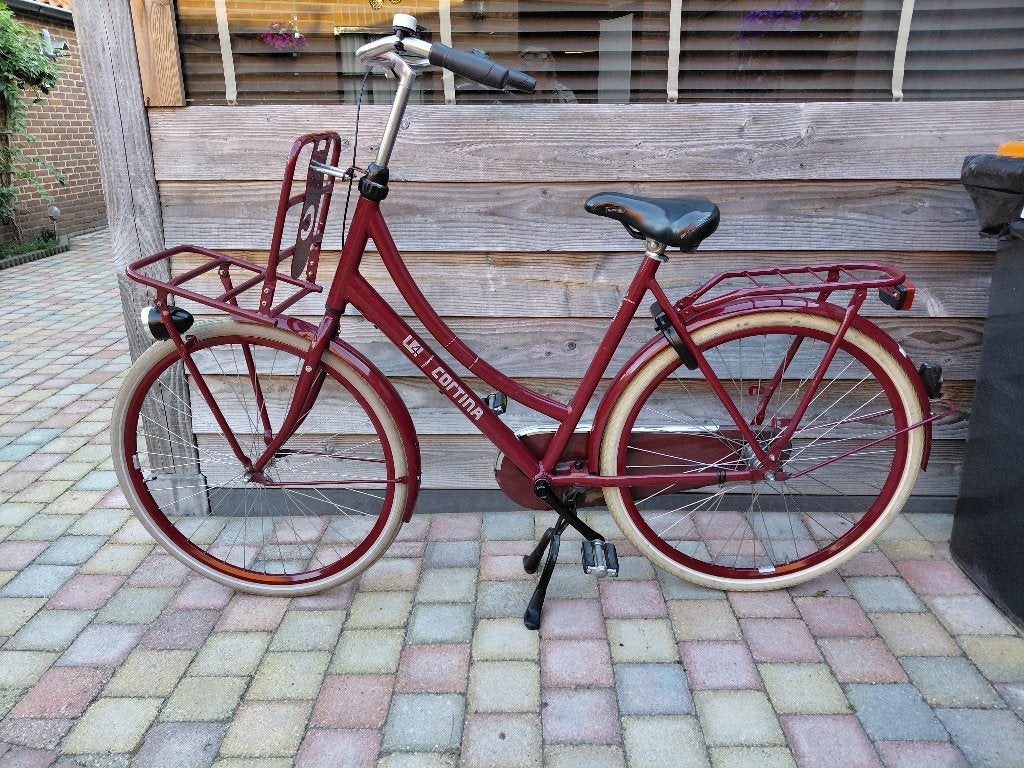 Cortina U4 Dames Transportfiets 57 cm, Terugtraprem, Gebruikt, Versnellingen, 56 cm of meer