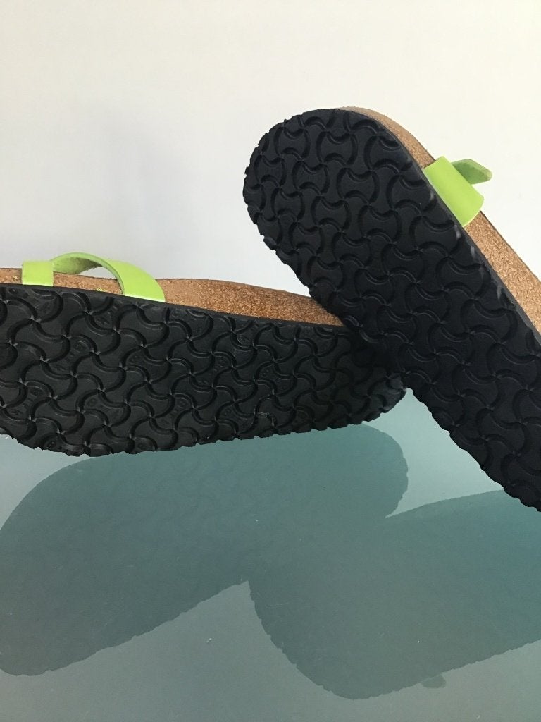 Birkenstock Piazza 39 | groene slippers | Gratis verzenden, Kleding | Dames, Slippers, Verzenden, Zo goed als nieuw, Groen