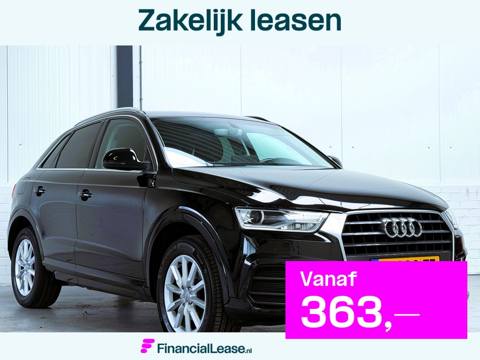 Audi Q3 1.4 TFSI CoD Pro Line|Camera|Led|Trekhaak, Euro 6, 4 cilinders, 150 pk, Zwart