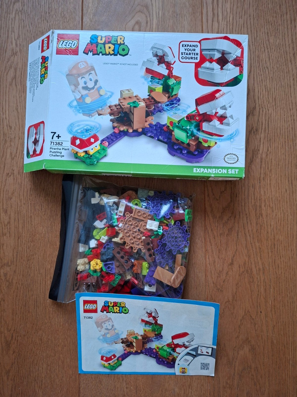 Lego Super Mario 71382 compleet met doos Piranha Plant Puzz, Inclusief instructies, Overige thema's, Lego, Ophalen of Verzenden