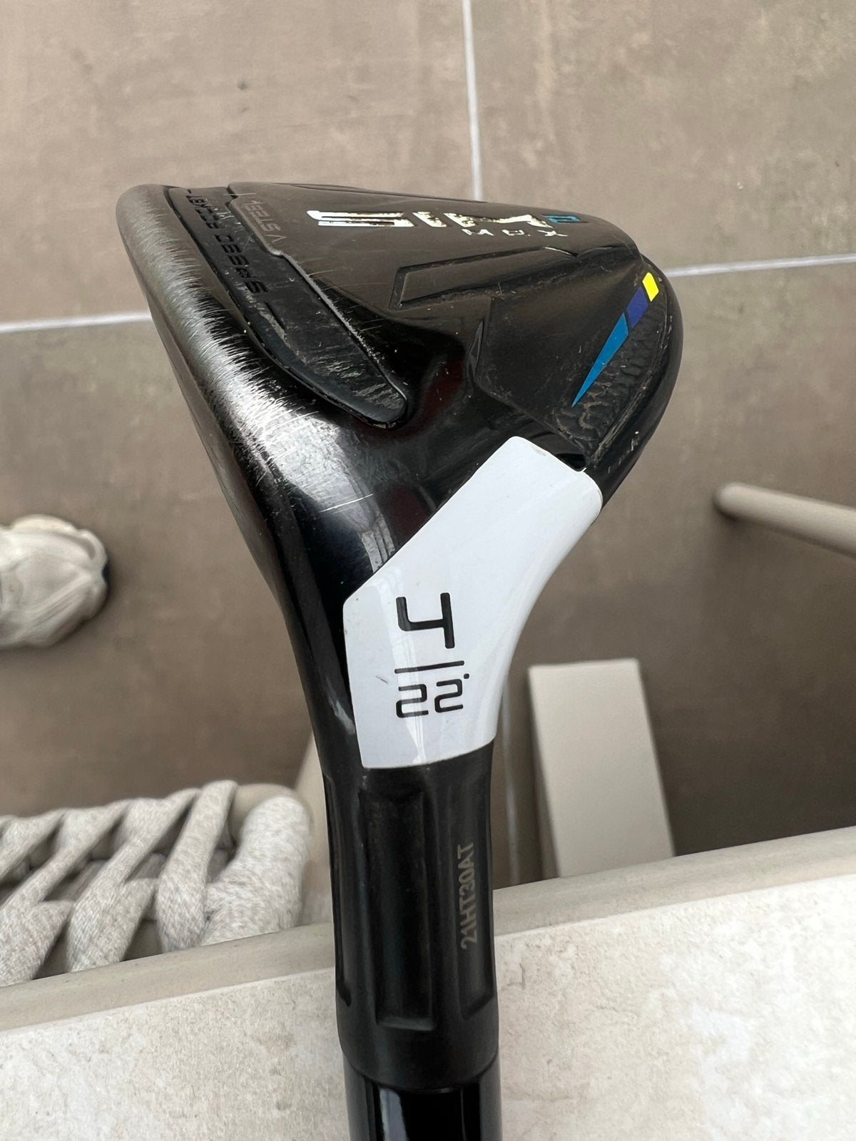 Linkshandige TaylorMade SIM2 Max Hybride 4 (22) Regular Fle, Sport en Fitness, Ophalen, Gebruikt, Club, Overige merken