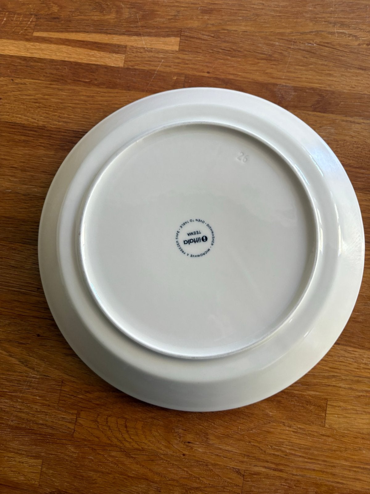Iittala Teema Borden - Set van 6 * 26cm, Huis en Inrichting, Keuken | Servies, Ophalen, Gebruikt, Overige merken, Keramiek