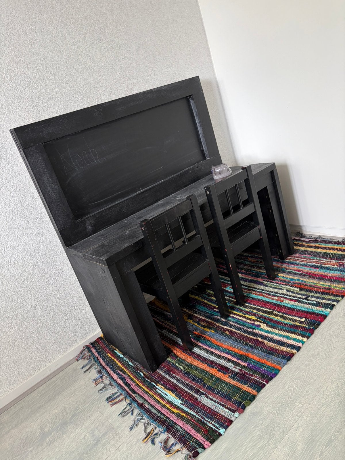 Tafel met krijtbord en stoeltjes, Kinderen en Baby's, Ophalen, Zo goed als nieuw, Tafel(s) en Stoel(en)