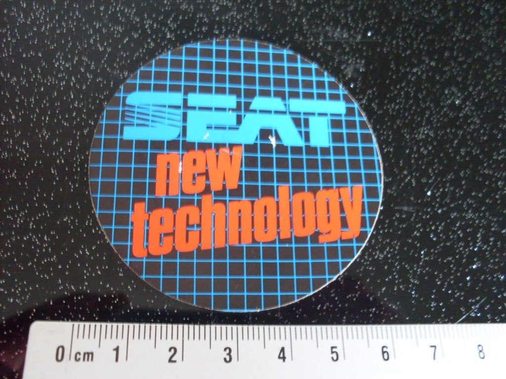 sticker seat new technology logo, Verzenden, Zo goed als nieuw, Auto of Motor