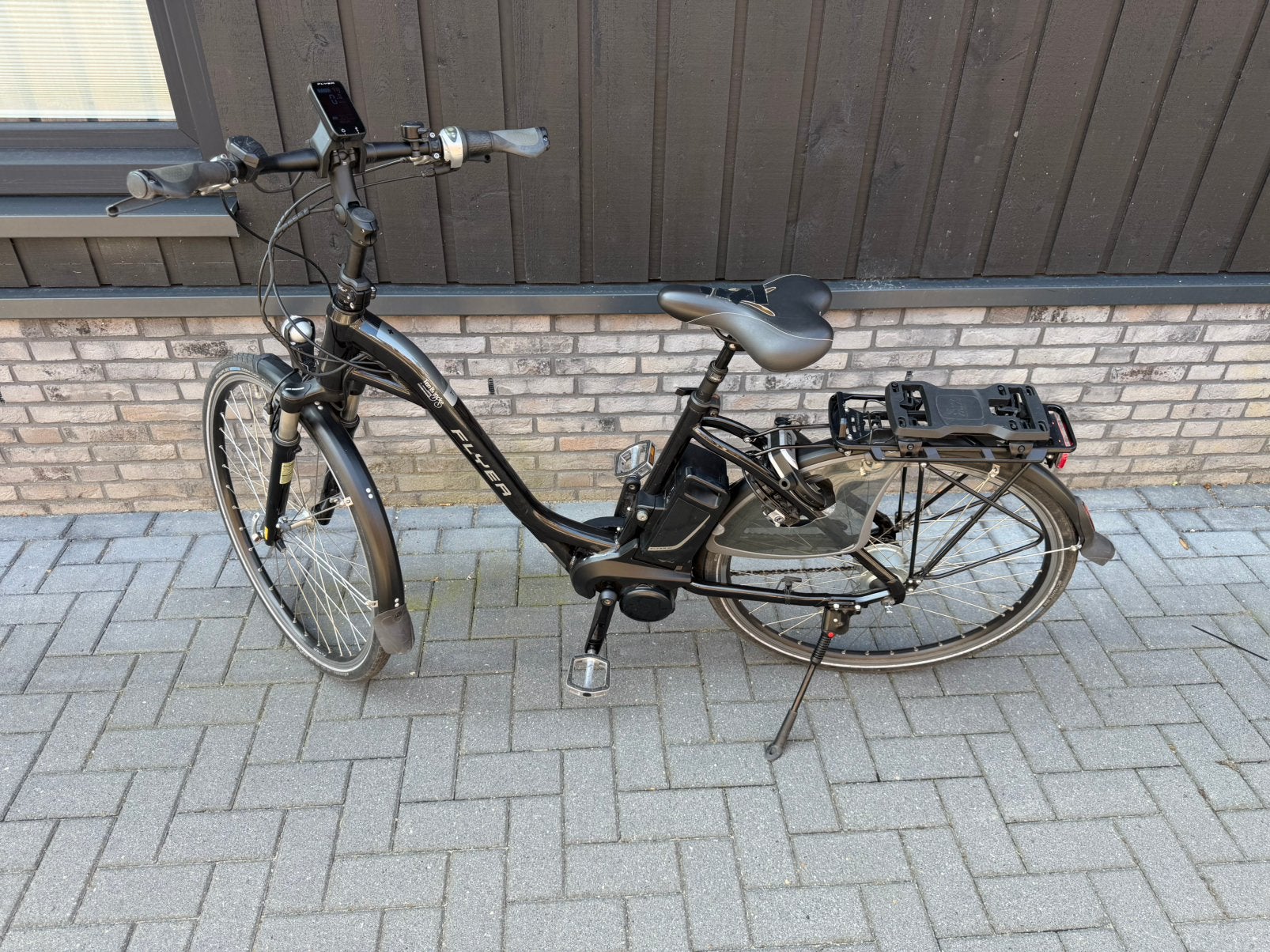Flyer T8.1 GTS 2017 | Panasonic middenmotor | 540 Wh, Zo goed als nieuw, 47 tot 51 cm, 50 km per accu of meer, Ophalen