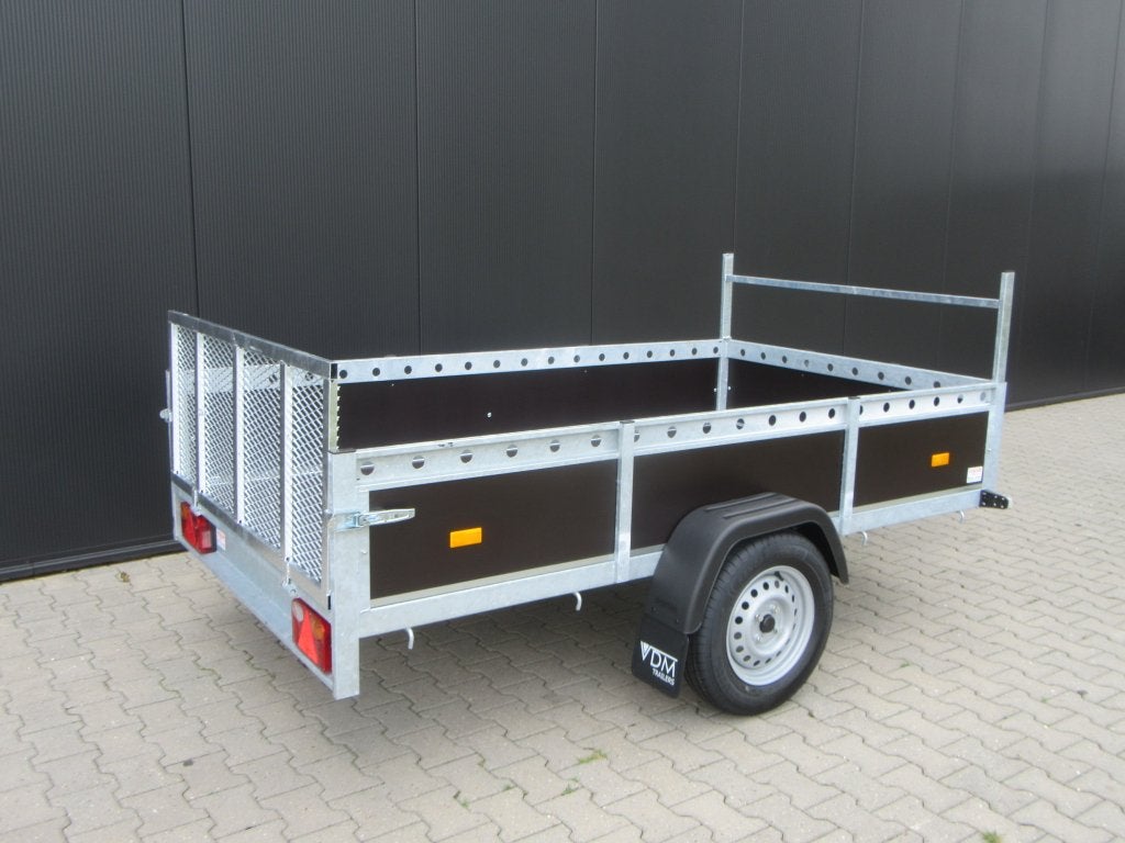 Nieuwe enkelasser met kiepdissel en doorlopende achterklep, Auto diversen, Aanhangers en Bagagewagens, Niet ingevuld, Nieuw, Niet ingevuld