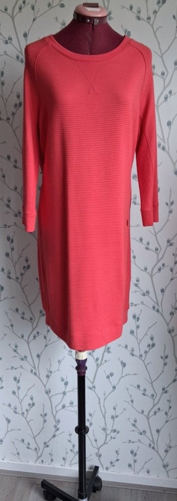 ANNA Ongevoerd Roze/Rood Jurkje maat S, Anna, Ophalen of Verzenden, Zo goed als nieuw, Maat 36 (S)