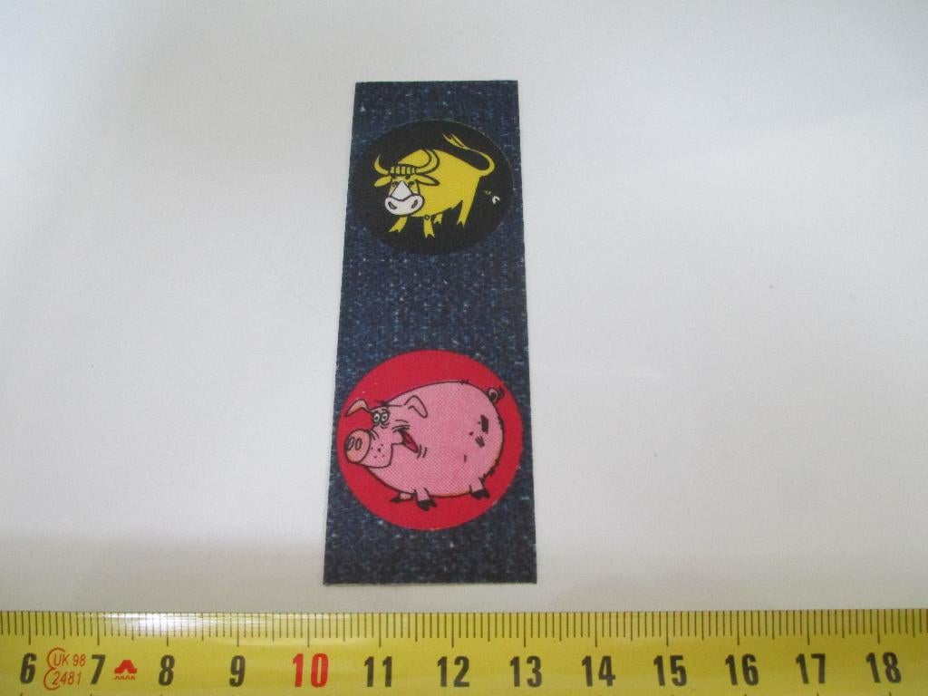 sticker strip stier varken  FV001, Ophalen, Zo goed als nieuw