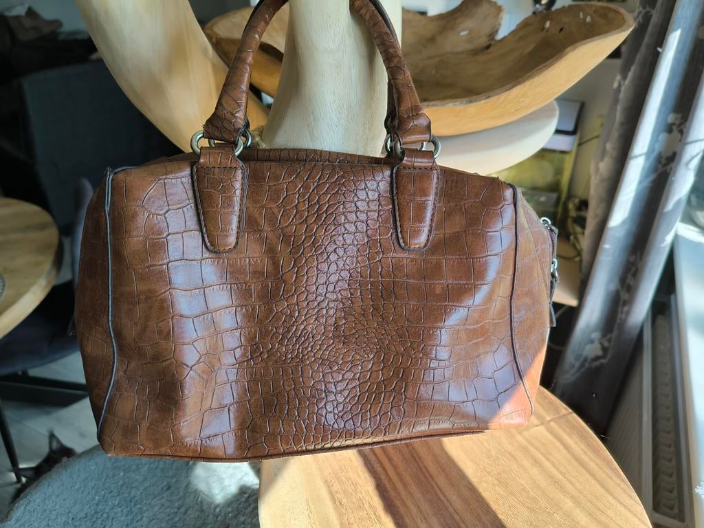 Marc Picard handtas met krokodillenprint, Sieraden, Tassen en Uiterlijk, Tassen | Damestassen, Ophalen of Verzenden, Zo goed als nieuw