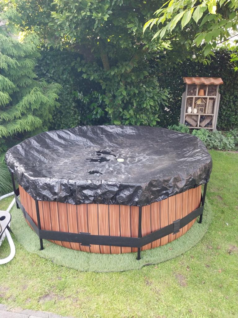 Exit Toys Zwembad met afdekzeil, Tuin en Terras, Zwembaden, Gebruikt, Minder dan 80 cm, Ophalen